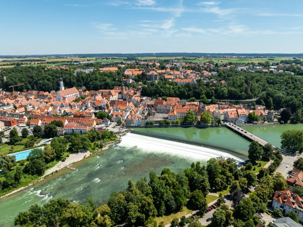 Luftaufnahme von Landsberg am Lech