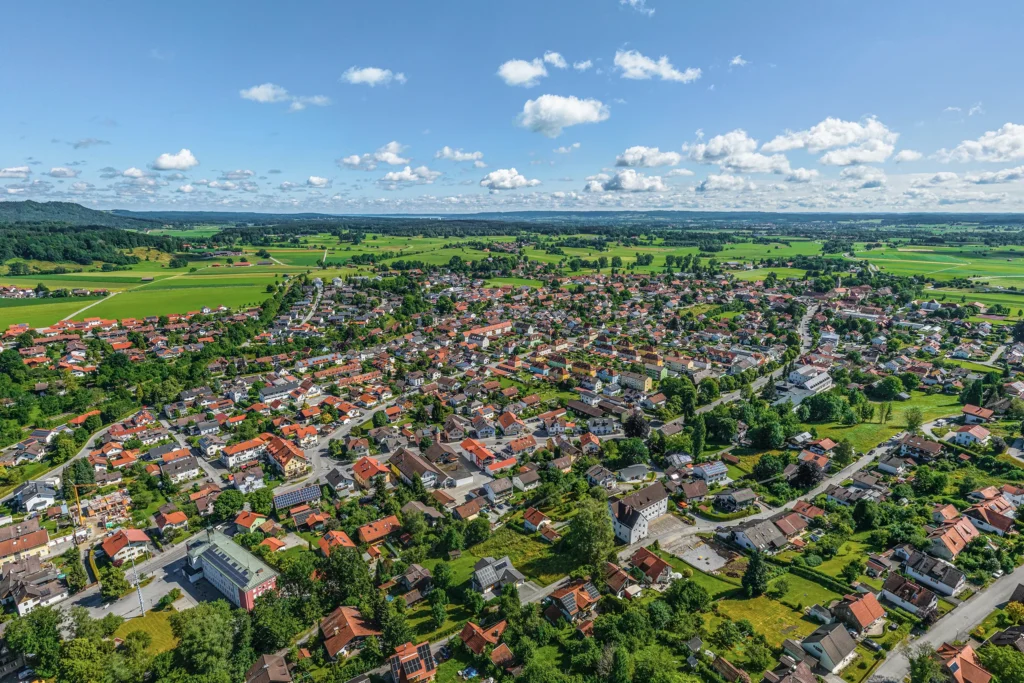 Luftbild von Markt Peißenberg