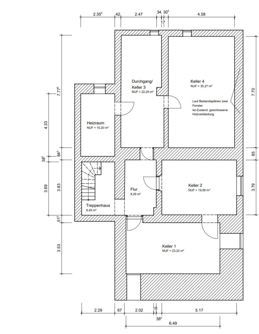 Grundriss Kellergeschoss