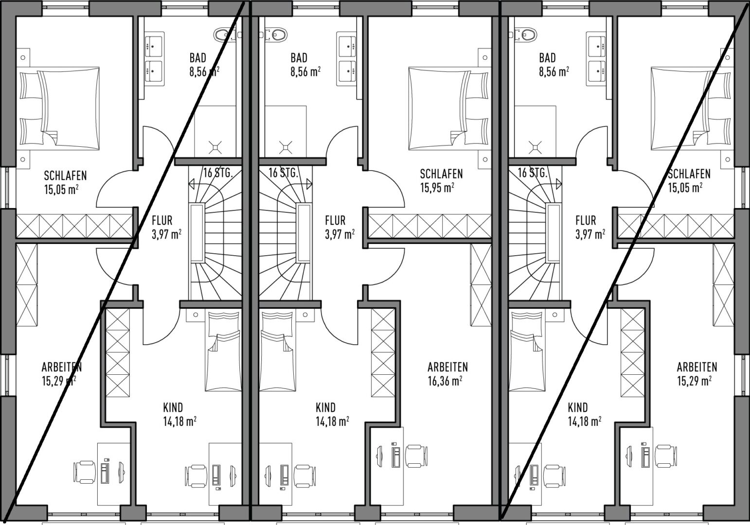 Grundriss Obergeschoss